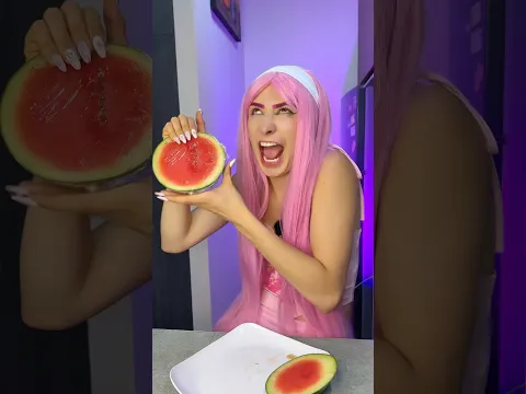 LA SANDÍA TRAMPOSA😱🤣🍉😍🌈🔥. #shortsviral