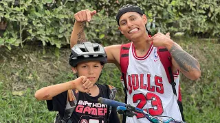 Llevamos a justin a trochar, y no le fue tan bien 😅⛰️🔥