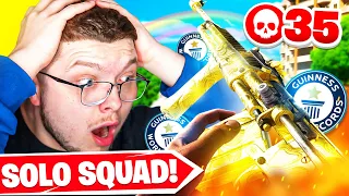 I SET THE WORLD RECORD KILLS FOR SOLO SQUADS ON CALDERA! (NEW WARZONE MAP)