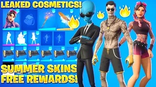 All *NEW* Leaked Fortnite Summer Skins! *FREE REWARDS* (Summer Midas, Summer Brutus & Sumer Jules)
