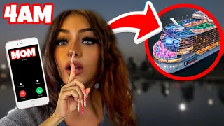 PRYMRR SNEAKING OUT AT 4AM TO A CRUISE !!