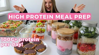Easy, Healthy & High protein Meal Prep | 100G protein per day!