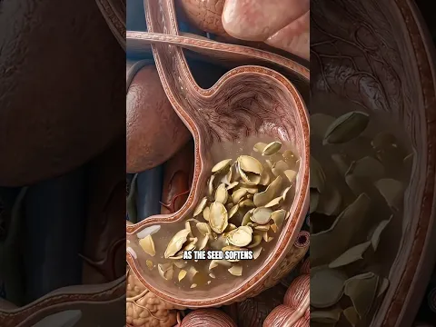 What Happens Inside Your Body If You Swallow Pumpkin Seeds on an Empty Stomach? #shorts #animation