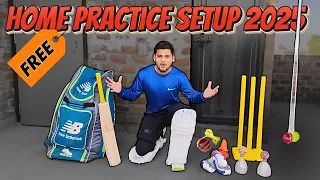 'FREE' Home Cricket Practice Setup for 2025!🔥