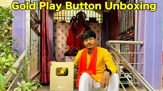 Unboxing Golden Play Button 😍|| Mr King 👑
