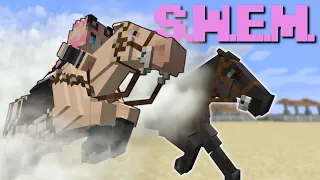 SWEM//BEST HORSE MOD//FULL REVIEW OF THE MINECRAFT 1.16.5 FORGE MOD