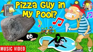 Pizza Guy in My Pool 🎵 Raptain Hook (FV Family Song of MYSTERIOUS ROCK IN BACKYARD)