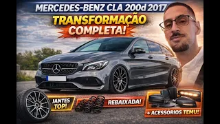 Mercedes‑Benz CLA 200d Shooting Brake 2017 Transformação Completa! Jantes, Rebaixamento e Acessórios
