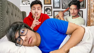 Hiding In YouTubers Houses Until I Get Caught! (24 Hour Challenge)