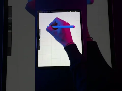 How to DRAW an EASY OPTICAL ILLUSION in Procreate!!!🤘🏽#shorts #NowAddThis #ad