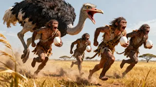 Life Millions of Years Ago | Early Humans Battle the Giant Ostrich