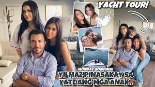 YILMAZ BEKTAS IPINAGDRIVE ANG TATLONG ANAK 😍 SUMAKAY SILA NG YATE SA MONDAY BONDING NILA