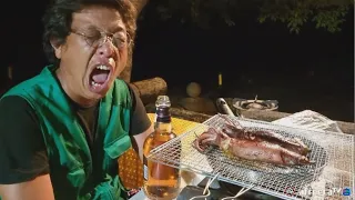 양주. ㅅㅣ바 쓰리갈 서터레이트 병나발 + 오징어 빠다구이 [술먹방, 혼술, 자연인]