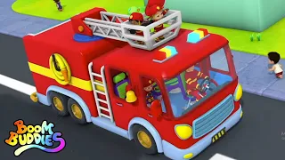 Roues sur le camion de pompier et plus de comptines