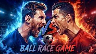 Messi vs Ronaldo: Mega Ramp Speed Ball Showdown LIVE.#football #shorts