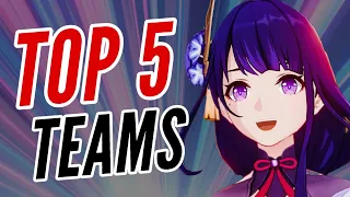 TOP 5 MOST POPULAR RAIDEN SHOGUN TEAMS | GENSHIN IMPACT