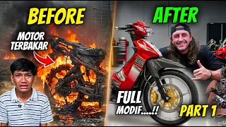 TRANSFORMASI PALING GILA! F1 ZR LEGEND 1997 HANGUS TERBAKAR SISA RANGKA…!!