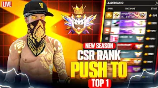 NEW SEASON CSR 😎 PUSH TO TOP 1 GRANDMASTER 😎👽 #classyff #nonstopgaming #freefirelive #rai ⭐#rggamer