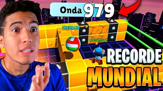 😱 USEI A BOLA 🏐 PARA BATER O RECORDE MUNDIAL DO BLOCK DASH INFINITO 🤯
