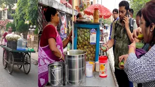 Eating Green Fuchka (Dahi Fuchka/Aloo Kabli Chaat) | Indian Street Food Kolkata /Bengali Street Food