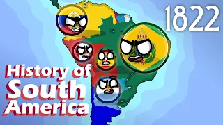 History of SOUTH AMERICA Countryballs