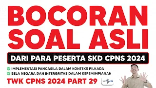BOCORAN SOAL ASLI CPNS 2024