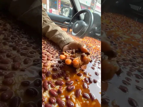 Rajma Chawal Car 😱🔥 #indianfood