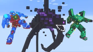 Pacific Rim (Battle Robot and Monster) Part 3 - Minecraft Animation