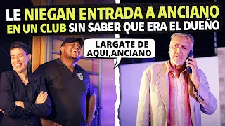 Le niegan entrada a anciano en un club sin saber que era el dueño.