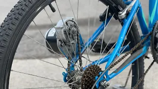 How to make electric cycle at home // using 36V Gear Motor