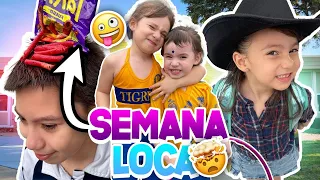 VEAN el PEINADO DE AMANDA 😂 | SEMANA LOCA de LOS MOLINA en la ESCUELA