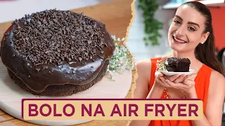 Bolo de CHOCOLATE na AIRFRYER (receita fácil): Cozinha do Bom Gosto - Gabi Rossi