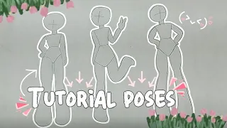 Tutorial de Poses👀✨ //Cómo Aprender A Dibujar Poses Para Tus Dibujitos ⁉️// by: @DibujandoConDianita