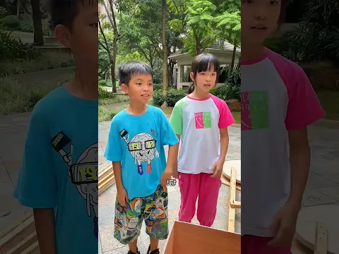 Pela felicidade da irmã, Lucas construiu o balanço mais incrível! 💖😍#shorts