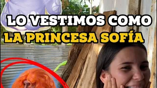 Vestimos a mi papá como la princesa Sofía 😂