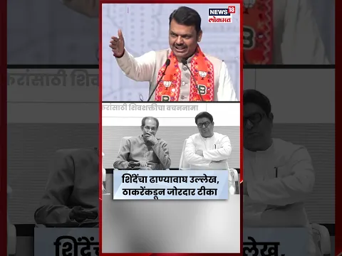 Devendra Fadnavis Vs Uddhav Raj Thackeray News | फडणवीसांच्या ढाण्यावाघ वर ठाकरेंची टीका N18S