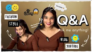 Silver play button unboxing🤩ll Q&A with starrermadhu……🤍🥳 #firstq&a #q&avlog #unboxing