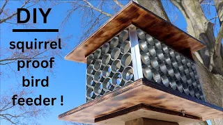 How to Make Your Own ● Unique Squirrel Proof Bird Feeder ( that actually works ! )