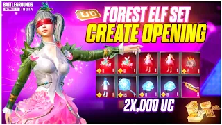 Forest Elf Set & inferno Helmet Create Opening 🔥 | 25,000 UC BGMI 😎 | Yash Playz 