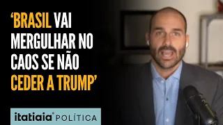 BRASIL SERÁ MERGULHADO NO CAOS SE NÃO CEDER A TRUMP, DIZ EDUARDO BOLSONARO | CNN BRASIL