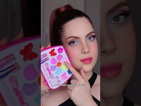 USANDO MAKE DE CRIANÇA 👶 Acharam que deu certo?