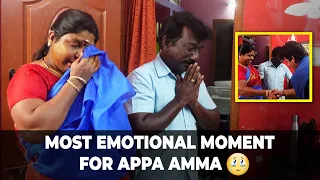 MOST EMOTIONAL MOMENT FOR APPA AMMA 😭 *They cried terribly* | Spread Love - Satheesh Shanmu