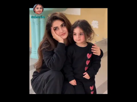 celebrity hiba bukhari arez Ahmed cute daughter 🥰 cute couple #viral #subscribe #myYouTubechannel