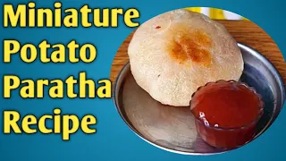 Miniature Aaloo Cheese Paratha Recipe 😃🤩|| Potato Cheese Paratha || Mini Food Mahal
