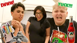 LOUIE & ADAM TRY MY PREGNANCY CRAVINGS!