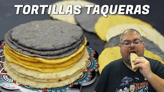 Como hacer (BIEN) TORTILLAS de MAÍZ caseras para tacos, quesadillas...