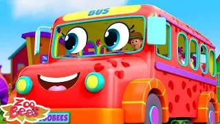 Wheels On The Bus Go Round And Round Baby Song for Kids by Zoobees Sing Along