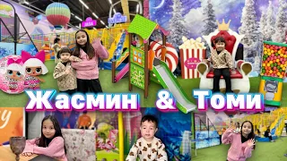 Жасмин мен Томирис💕. Жиендерімді қыдырттым. Копжасаровы мен бірге 😘