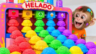 El Helado Inunda la Casa | Canción del Helado con Bebé Mono | Canciones Para Niños
