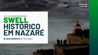 Lucas Chumbo em sessão histórica nas ondas Gigantes de Nazaré 🏄🏾‍♂️